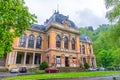 Karlovy Vary, Czech Republic, May 11, 2019: Kaiserbad Spa Imperial Bath or Lazne I building in Carlsbad Royalty Free Stock Photo