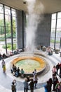 Snake mineral water pavilion in spa town Karlovy Vary, West Bohemia, Czech republic. Royalty Free Stock Photo