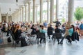 Karlovy Vary symphony orchestra gives free concerts at Thermal Terminal in Karlovy Vary, Czech Republic