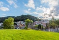 Karlovy Vary from U Tri Krizu Viewpoint Royalty Free Stock Photo