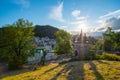 Karlovy Vary from U Tri Krizu Viewpoint Royalty Free Stock Photo