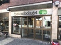 Entrance of Systembolaget. Royalty Free Stock Photo