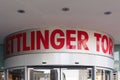 Karlsruhe Ettlinger Tor Shopping Center Letters Closeup Exterior