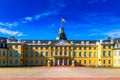 Karlsruhe Palace. The 18th century Karlsruhe Palace German: Karlsruher Schloss. Karlsruhe, Baden-Wuerttemberg, Germany Royalty Free Stock Photo