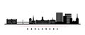 Karlsruhe skyline horizontal banner