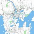 Karlstad city map. Royalty Free Stock Photo