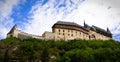 Karlstein castle on the hill Royalty Free Stock Photo