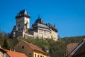 Karlstein, view from town, Czech Republik