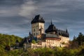 Karlstejn - large gothic castle Royalty Free Stock Photo