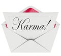 Karma Invitation Letter Message Open Envelope Good News Luck