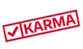 Karma rubber stamp