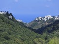 Karmel mountains beautiful landscape on the Mediterranean sea. Royalty Free Stock Photo