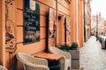 Cafe in Karmelitska Mala Strana, Prague , Czech Republic