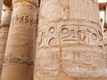 Karnak Column Details from the Ancient Egyptian Civilization