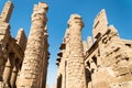 Ancient Temple of Karnak in Luxor - Ruined Thebes Egypt. Royalty Free Stock Photo