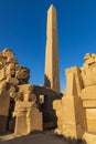 Obelisk of Queen Hatshepsut at the Karnak Temple complex in Luxor Royalty Free Stock Photo