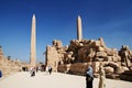 Karnak obelisk Royalty Free Stock Photo