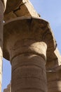 Karnak Temple, complex of Amun-Re. Great Hypostyle Hall. Royalty Free Stock Photo