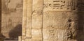 Karnak Temple, complex of Amun-Re. Great Hypostyle Hall. Royalty Free Stock Photo