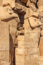 Karnak Temple Complex, commonly known as Karnak comprises vast mix of decayed temples, chapels, pylons, and other buildings in Royalty Free Stock Photo