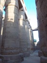 The Karnak Temple Complex  comprises a vast mix of decayed temples, chapels, pylons, and other buildings near Luxor, in Egypt. Royalty Free Stock Photo