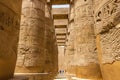 Karnak Temple -Hypostyle Hall in Luxor, Egypt Royalty Free Stock Photo