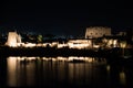 Karnak Temple at night during light show, Luxor, Egypt