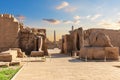 Karnak Temple, ruins of the Third and Fourth pylons and Thutmose I Obelisk, Luxor, Egypt Royalty Free Stock Photo