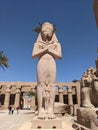 Karnak temple statue of RamsÃÂ¨s II Royalty Free Stock Photo