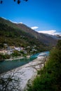 Karnaprayag Chamoli Uttarakhand - The Junction of Alaknanda and Pindari Rivers, march 2023 Royalty Free Stock Photo