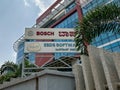 Karnataka,Bangalore - 29 jun 23 : Bosch logo at their headquarters in bangalore india Royalty Free Stock Photo