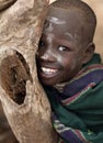 Karo girl in South Omo, Ethiopia Royalty Free Stock Photo