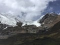 Karola Glacier in Spring in Tibet in China. Royalty Free Stock Photo