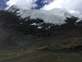 Karola Glacier in Spring in Tibet in China. Royalty Free Stock Photo