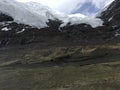 Karola Glacier in Spring in Tibet in China. Royalty Free Stock Photo