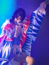 Karen O, a rock star on stage