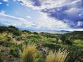 Karoo Lanscap Meets Heavenly Sky. Royalty Free Stock Photo