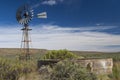 Karoo Windpump and reservoir Royalty Free Stock Photo