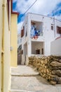 Narrow alleys in Mesochori village