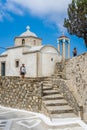 Greek Church in Karpathos village in Greece Royalty Free Stock Photo