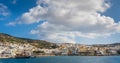 Beautiful Pigadia town on Karpathos Island Royalty Free Stock Photo