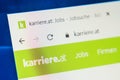 Karriere.at Web Site. Selective focus. Royalty Free Stock Photo
