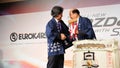 Karsono & Masahiro shaking hands at CX-5 launch
