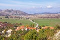 Karst field landscape. Bosnia and Herzegovina, Zubacko polje Royalty Free Stock Photo