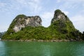 Karst formations in Halong Bay