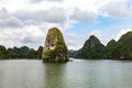 Karst formations in Halong Bay, Vietnam, in the gulf of Tonkin.