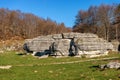 Karst Formations Lessinia Italy - Limestone Monoliths Royalty Free Stock Photo