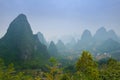 Karst mountain landscape of Guilin