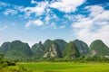 Karst Mountain landscape in rural Guilin, China