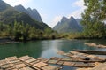 Karst mountain landscape Yangshou China Royalty Free Stock Photo